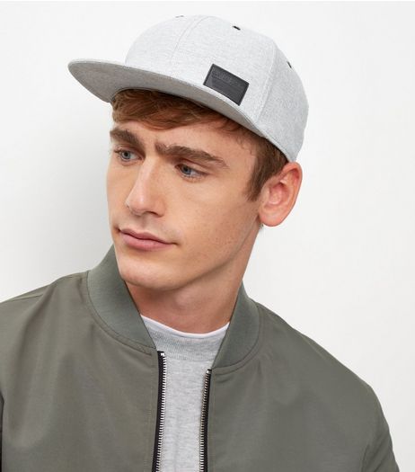 Pale Grey Twill Cap | New Look