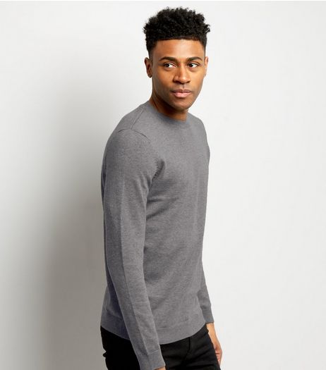 Grey Crew Neck Long Sleeve Top | New Look
