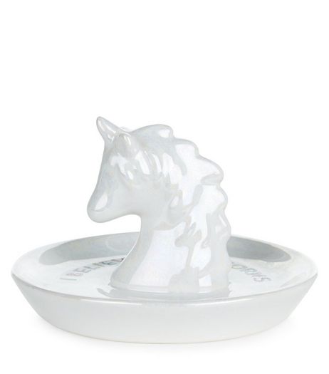 White Unicorn Jewellery Tray | New Look