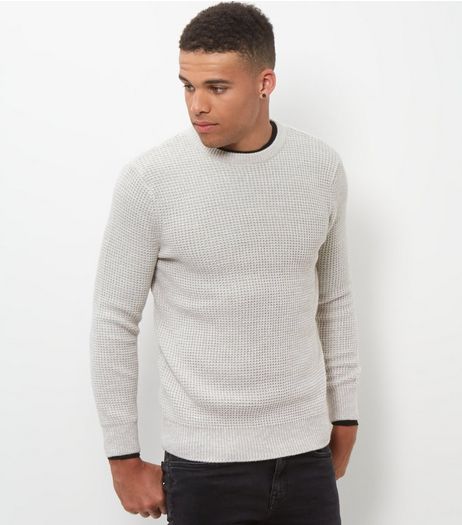 Silver Textured Jumper | New Look