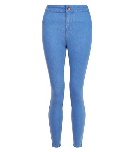 Petite 28in Light Blue High Waist Super Skinny Jeans | New Look