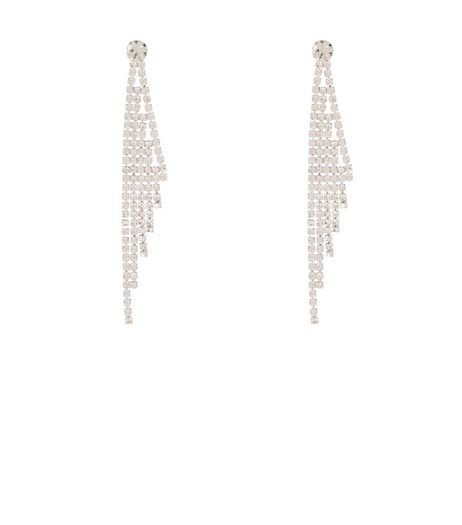 Crystal Tassel Earrings | New Look