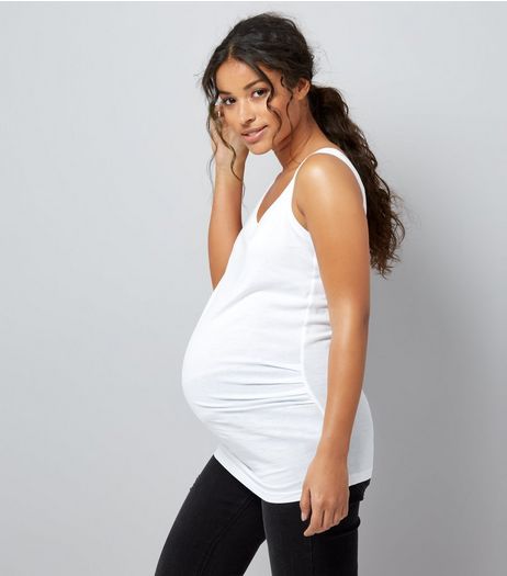 Maternity White Vest | New Look