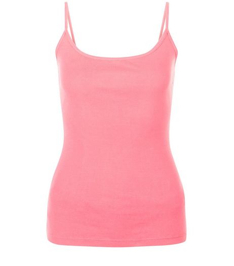 Bright Pink Scoop Neck Cami | New Look