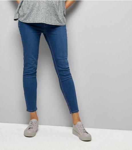 Maternity Blue Under Bump Jeggings | New Look