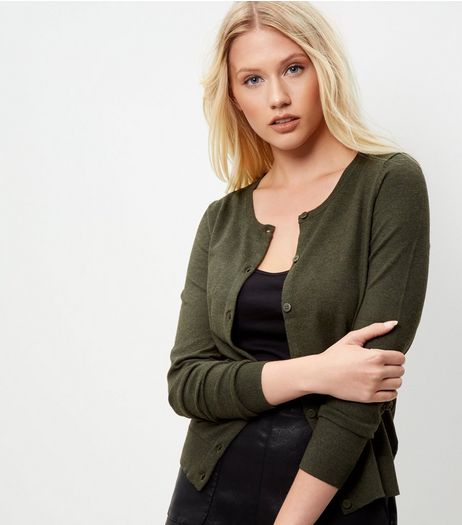 Khaki Cardigan | New Look