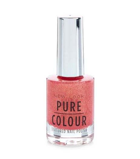 Pure Colour Bright Pink Textured Nail Polish | New Look