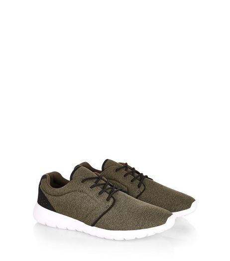 Khaki Lace Up Trainers | New Look