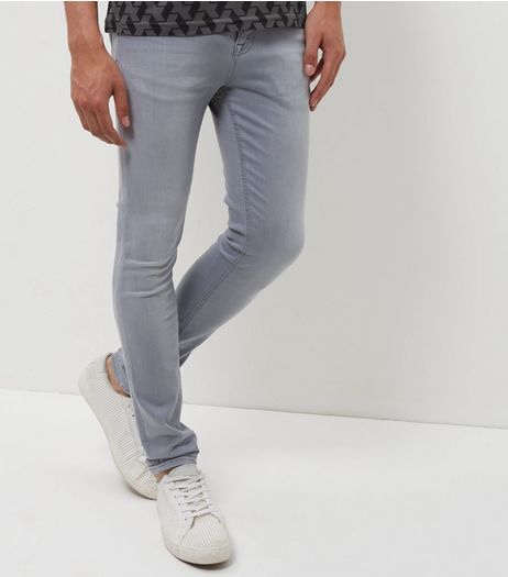 Pale Grey Super Skinny Jeans | New Look
