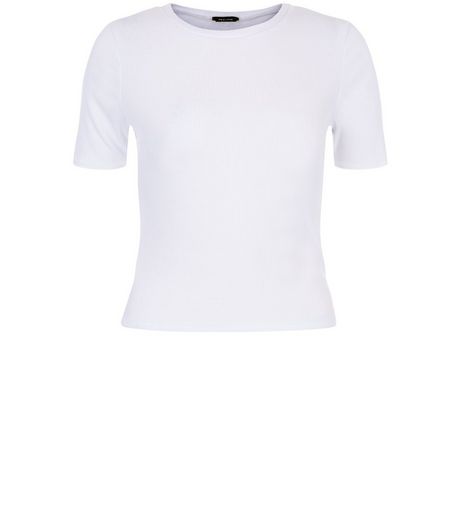 White Ribbed Crop Top | New Look