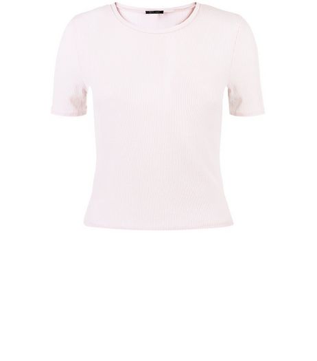 Pink Ribbed Crop Top | New Look