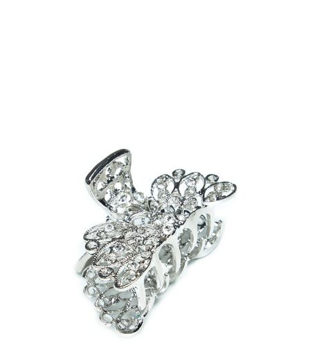 Crystal Filigree Bulldog Clip | New Look