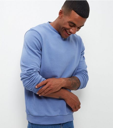Blue Crew Neck Sweater | New Look