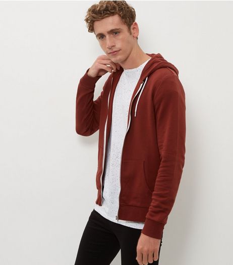 Light Brown Zip Up Hoodie | New Look