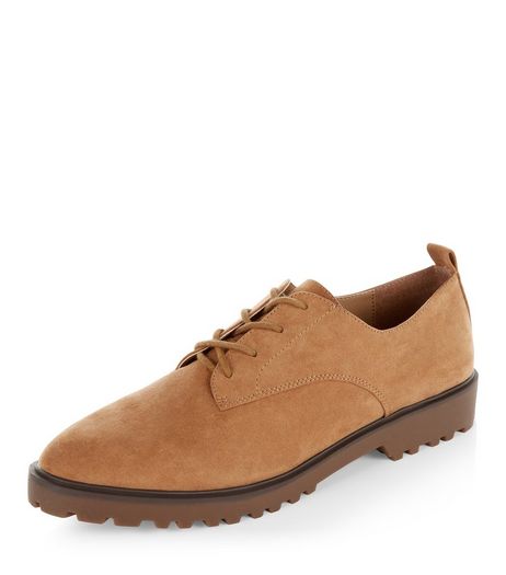 Tan Suedette Brogues | New Look