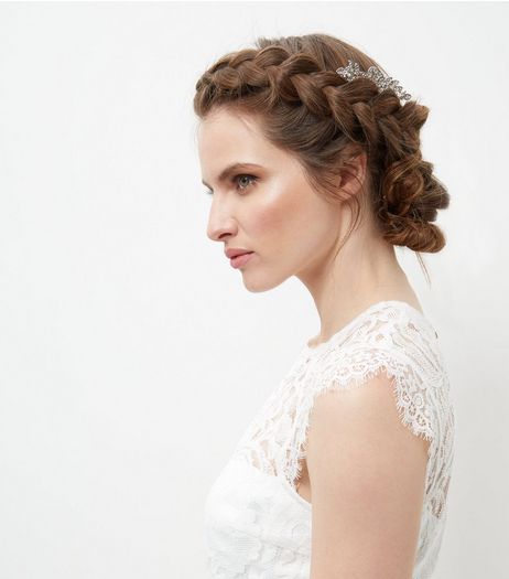 Crystal Floral Diamante Hair Slide | New Look