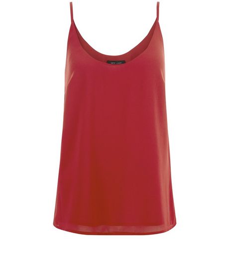 Red Strappy Cami | New Look