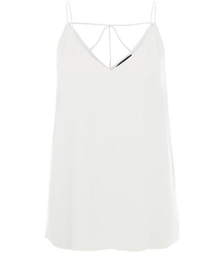 Cream Strappy Back Cami | New Look
