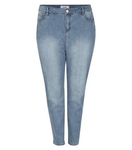 Blue Straight Leg Jeans | New Look
