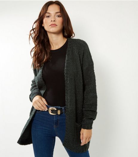 JDY Blue Longline Cardigan | New Look