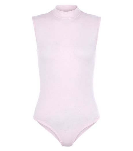 Teens Pink Turtle Neck Bodysuit | New Look