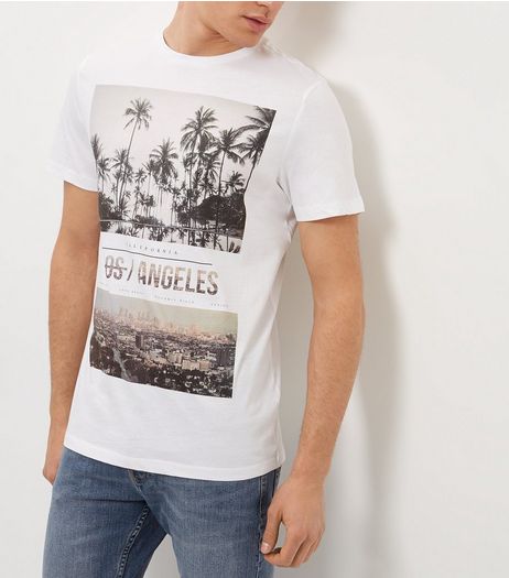 White Los Angeles City T-Shirt | New Look
