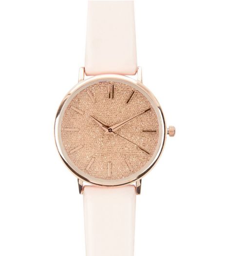 Pink Glitter Watch | New Look