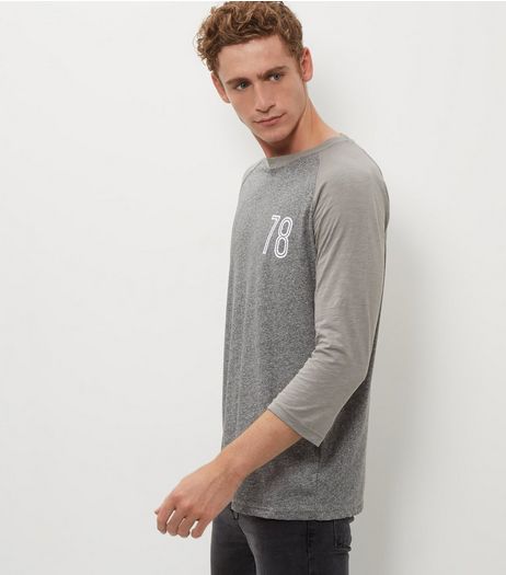 Grey 78 Raglan Top | New Look