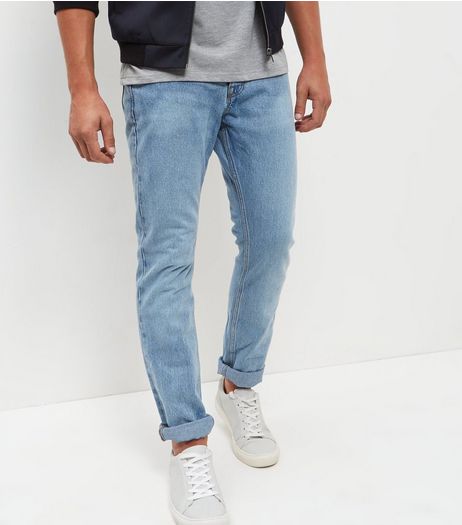 Blue Light Wash Slim Fit Jeans | New Look