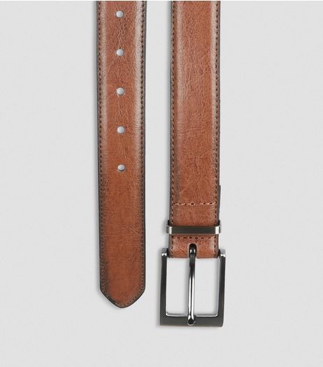 Tan Leather-Look Belt | New Look