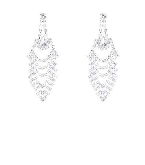 Crystal Drape Chandelier Earrings | New Look