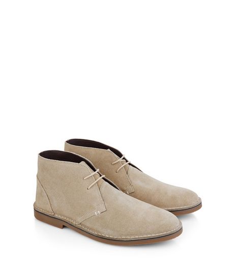 Stone Suede Desert Boots | New Look