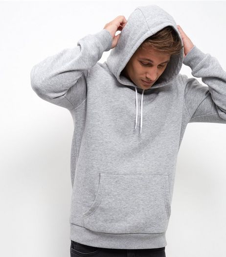 Grey Fleece Hoodie | New Look