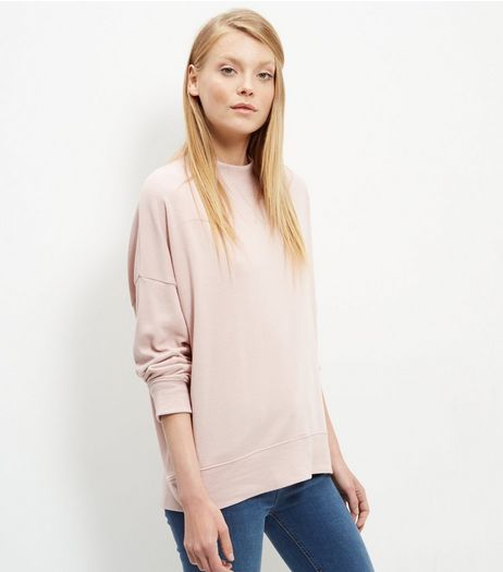 Shell Pink Balloon Sleeve Sweater | New Look