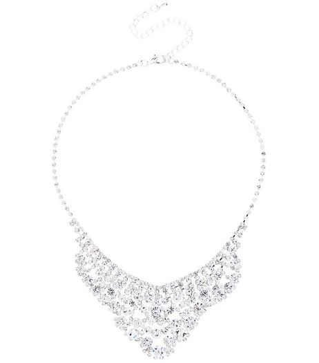 Crystal Stone Bib Necklace | New Look