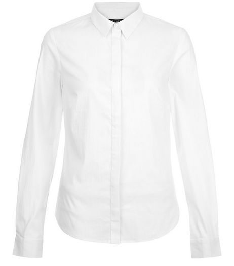 Tall White Long Sleeve Shirt | New Look
