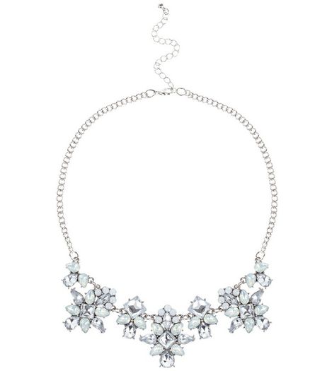 White Teardrop Stone Necklace | New Look