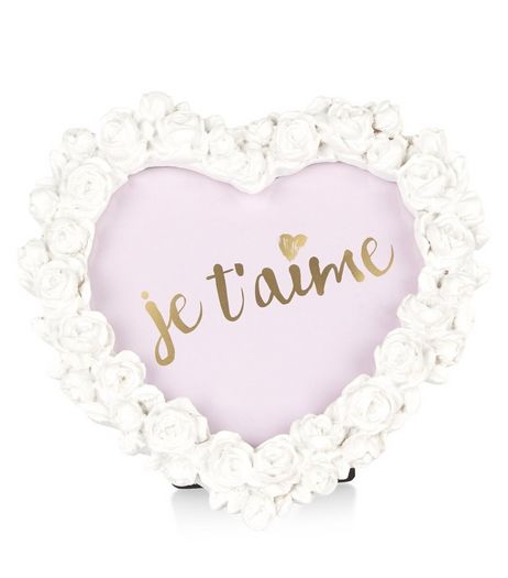 White Rose Heart Frame | New Look