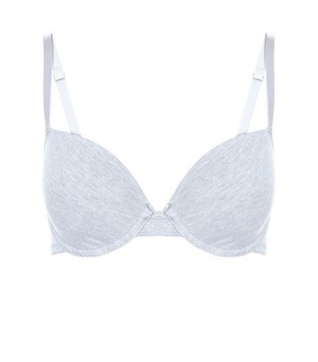 Grey Marl T-Shirt Bra | New Look