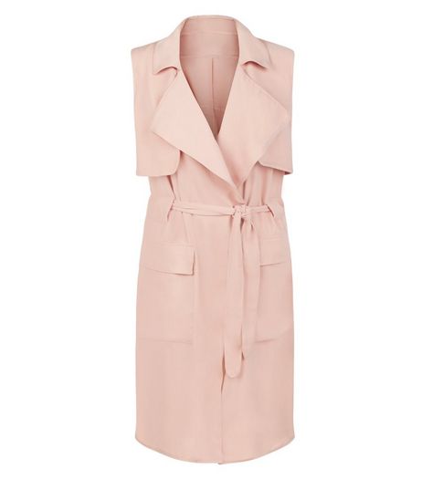 Anita and Green Pink Sleeveless Trench Coat | New Look