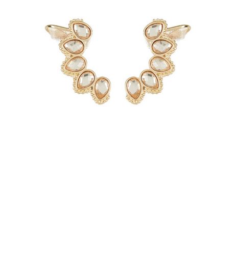 2 Pack Pink Teardrop Earcuffs | New Look