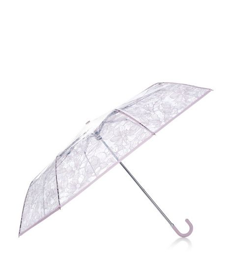 Pink Floral Print Umbrella | New Look