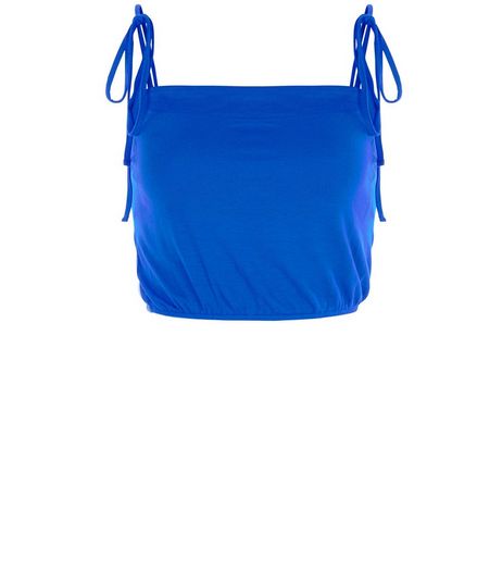 Blue Tie Strap Cami | New Look