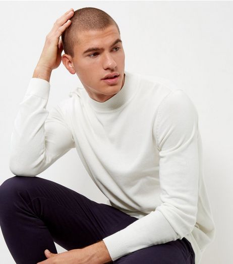 Winter White Long Sleeve Turtle Neck Jumper | New Look