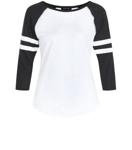 Petite White Raglan Top | New Look