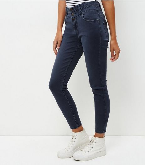 Grey High Waist Skinny Jeans | New Look