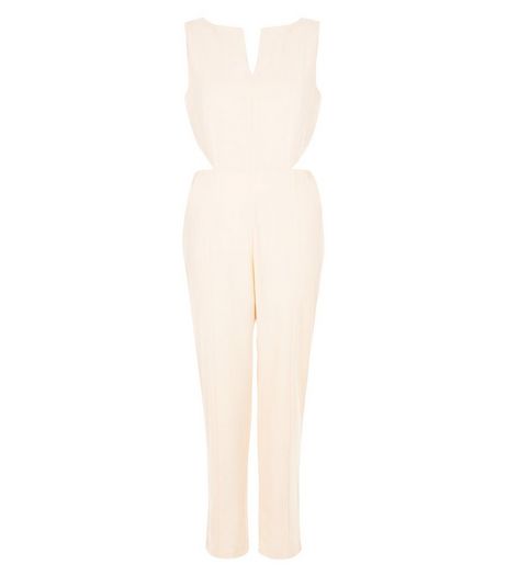 Cameo Rose Shell Pink Cut Out Jumpsuit | New Look