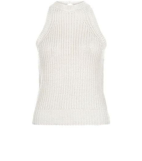 Apricot Stone Knitted Sleeveless Top | New Look