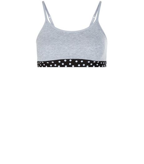 Teens Spot Print Trim Crop Top | New Look