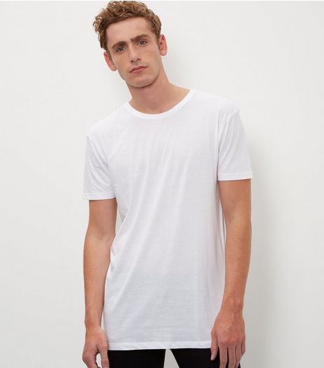 White Longline T-Shirt | New Look